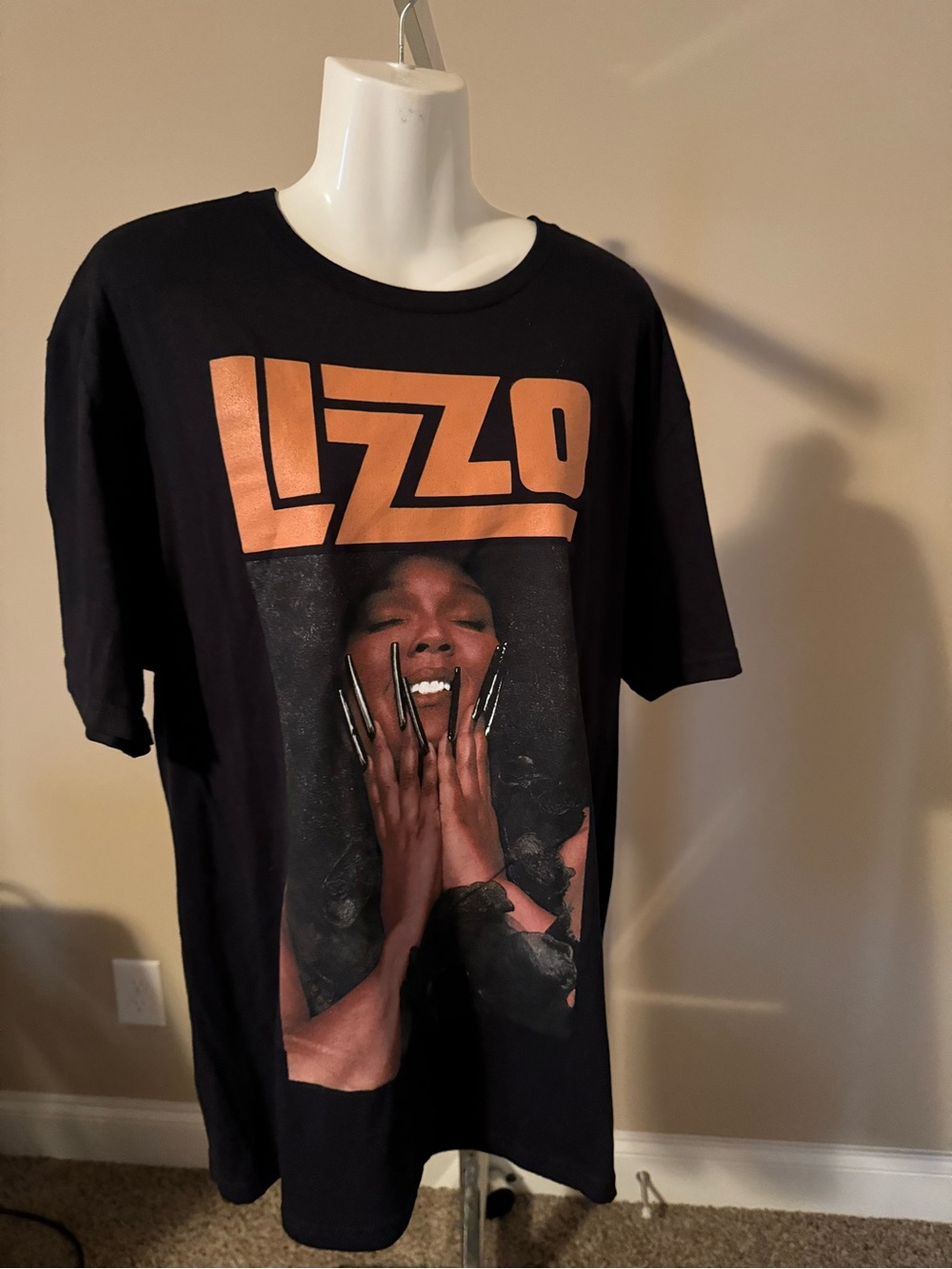 Target Black Tee with Orange LIZZO Graphic